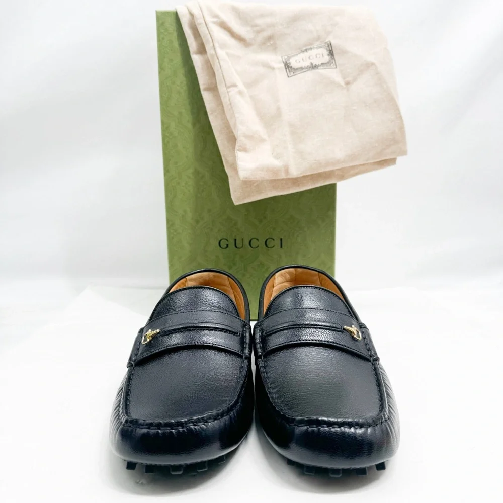 GUCCI  Horsebit Moccasin Quentin Driving Loafers 752621 D3V00 New in Box 🔥🔥😳 - Picture 2 of 15